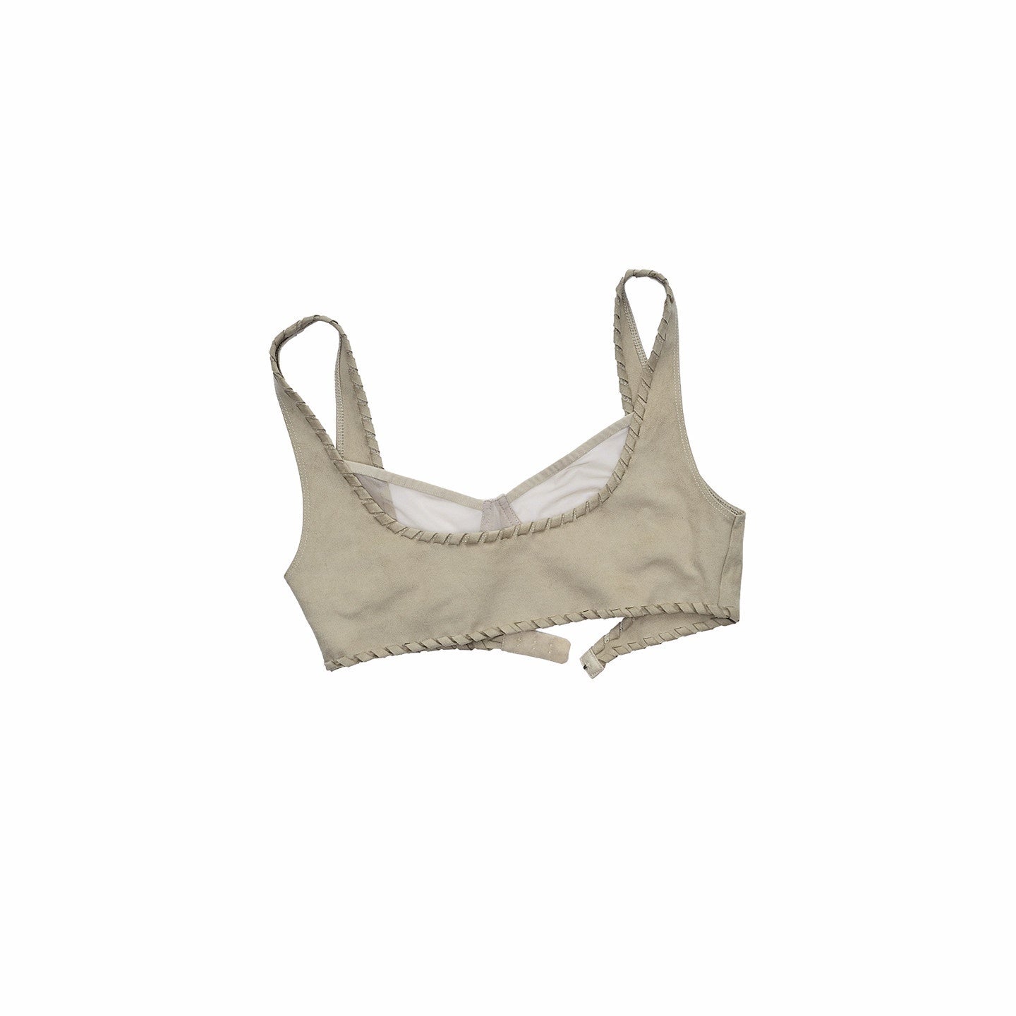 1JINN_STUDIO_Suede_Mesh_Faux_Two_Piece_Lace_Up_Wireless_Women&
