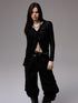 1JINN STUDIO Ultra Thin Sheer Slim Fit Solid Knit Women&