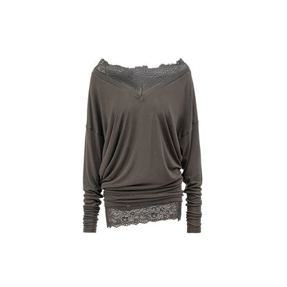 1JINN_STUDIO_V-neck_Mock_Layered_French_Loose_Mid_Length_Women&