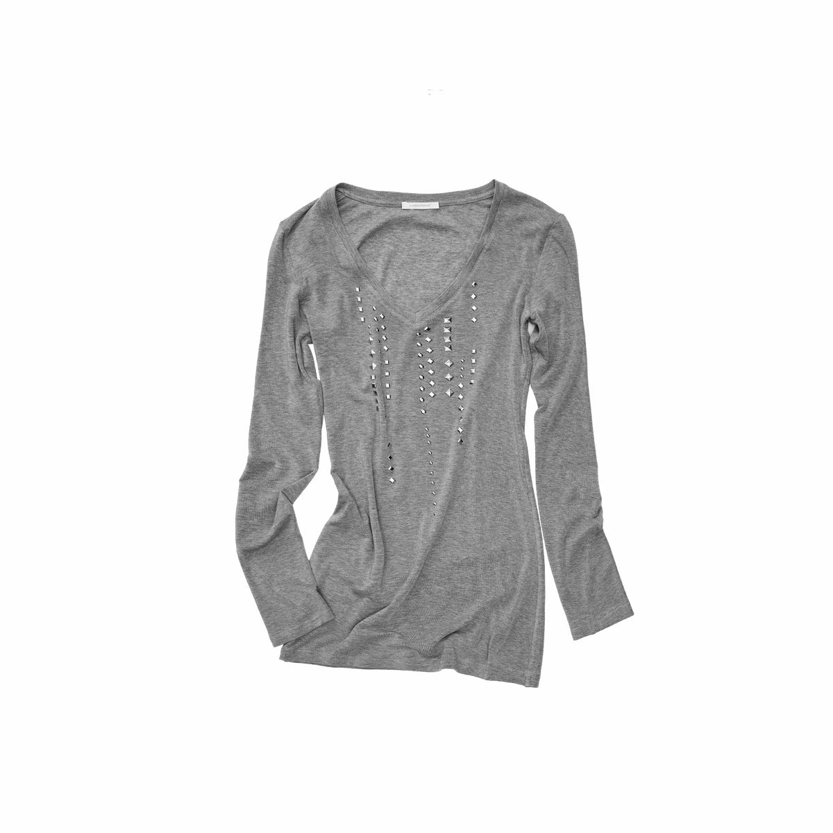 1JINN_STUDIO_V-neck_Studded_Rhinestone_Slim_Fit_Lyocell_Women&