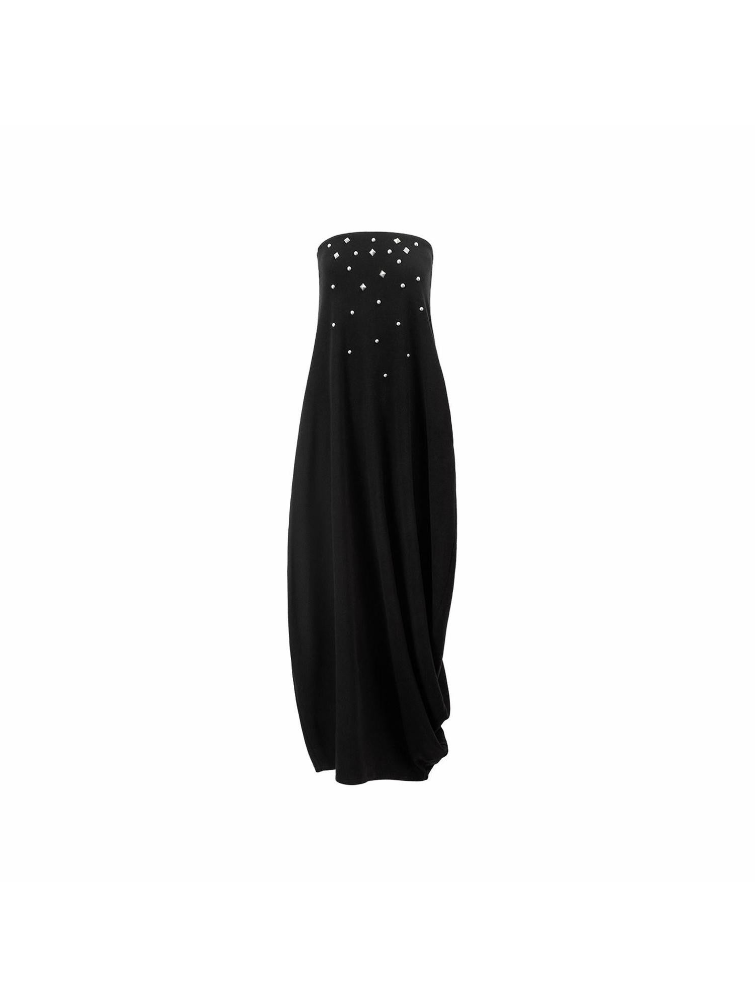 1JINN STUDIO Vintage 3d Studded Ruched Draped Women&