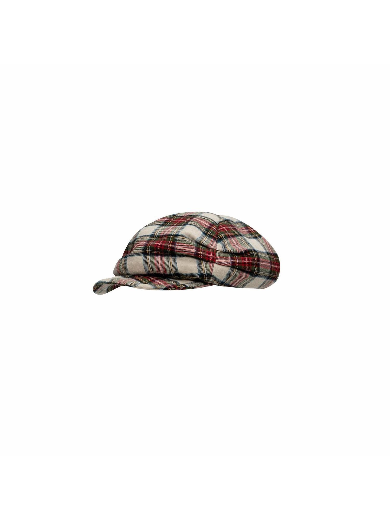 1JINN STUDIO Vintage British Two Tone Check Newsboy Inspired Women&