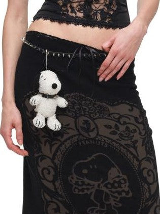 1JINN STUDIO Vintage Burnout Sheer Straight Knit Women&
