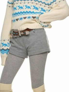 1JINN STUDIO Vintage Chunky Knit Fair Isle Christmas Women&