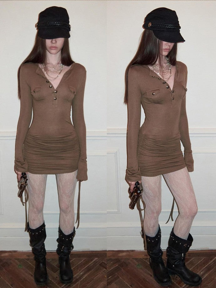 1JINN STUDIO Vintage Distressed Multi Layer Metal Strap Studded Women&