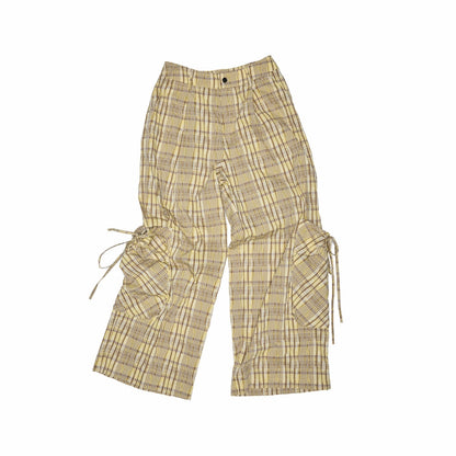 1JINN_STUDIO_Vintage_Plaid_Hooded_Tie_Shirt_Drawstring_Skirt_Women&