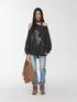 1JINN STUDIO Vintage Pleated Washed Whisker Low Waist Slim Women&