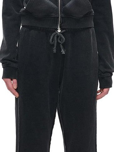 1JINN STUDIO Vintage Retro Washed Allover Graphic Print Women&