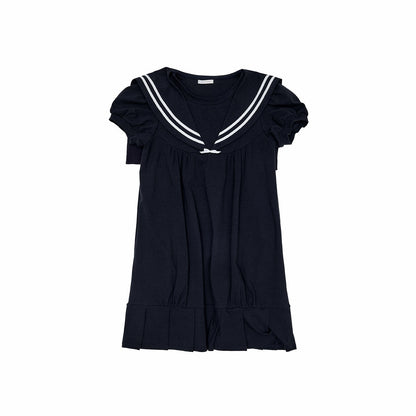 1JINN_STUDIO_Vintage_Sailor_Collar_Puff_Sleeve_H_Line_Women&