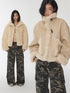 1JINN STUDIO Vintage Stand Collar Reversible Women&