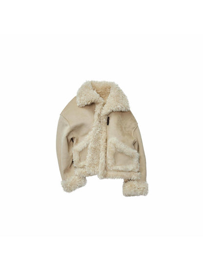 1JINN STUDIO Vintage Stand Collar Reversible Women&