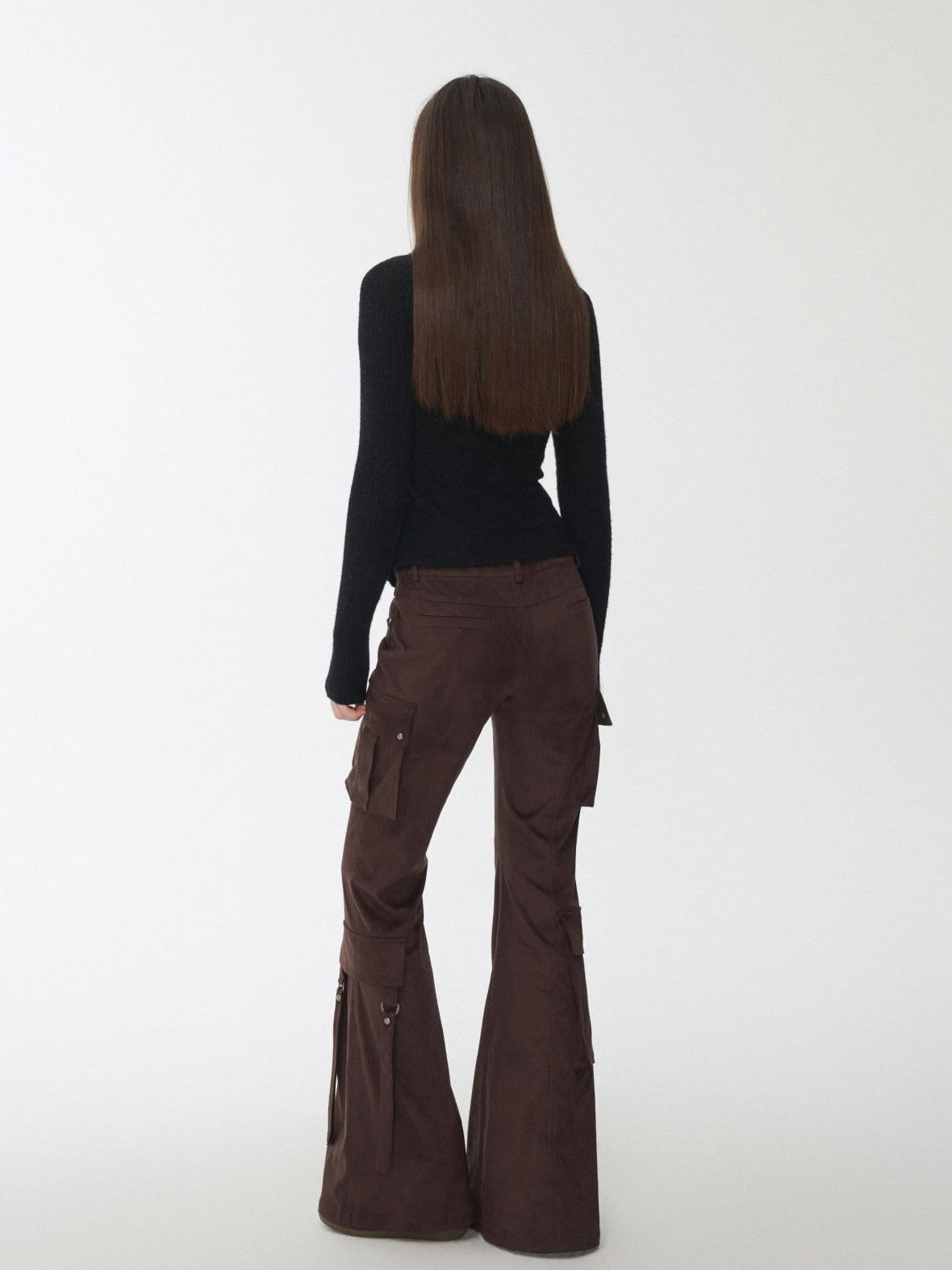 1JINN STUDIO Vintage Studded Multi Pocket Cargo Tie Slim Women&