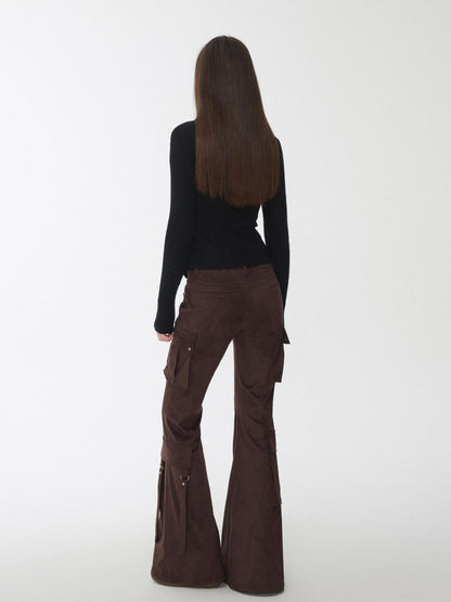 1JINN STUDIO Vintage Studded Multi Pocket Cargo Tie Slim Women&