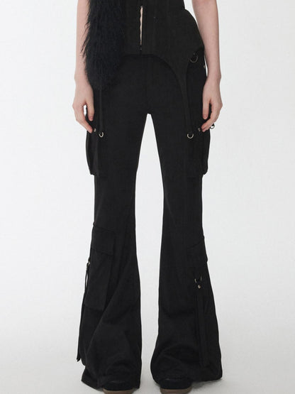 1JINN STUDIO Vintage Studded Multi Pocket Cargo Tie Slim Women&