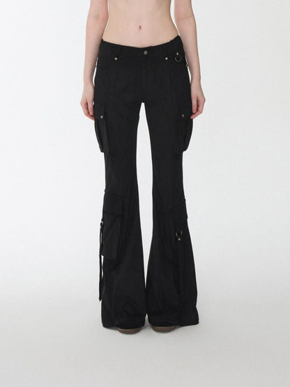 1JINN STUDIO Vintage Studded Multi Pocket Cargo Tie Slim Women&