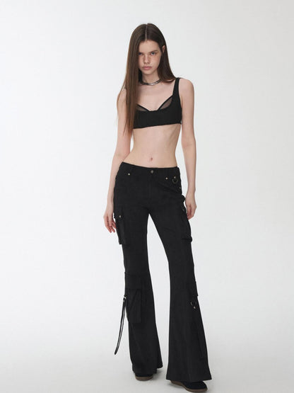 1JINN STUDIO Vintage Studded Multi Pocket Cargo Tie Slim Women&