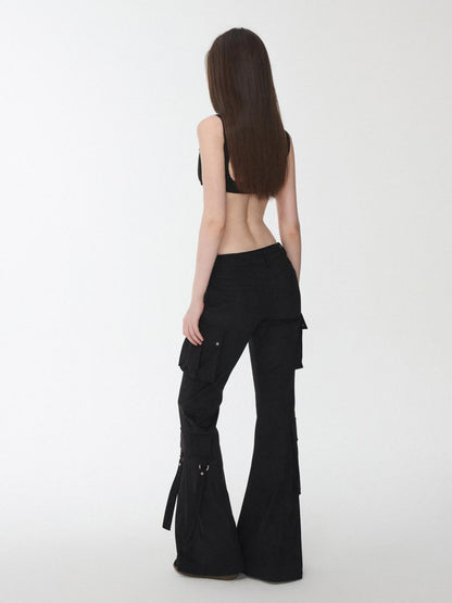 1JINN STUDIO Vintage Studded Multi Pocket Cargo Tie Slim Women&