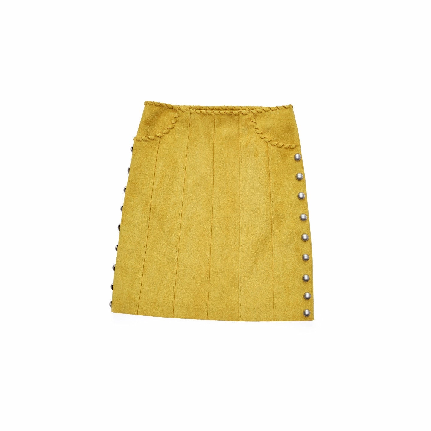 1JINN_STUDIO_Vintage_Suede_Studded_High_Waist_Drawstring_Women&