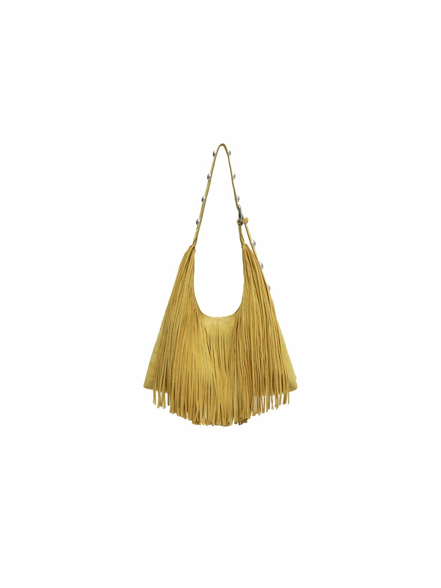1JINN STUDIO Vintage Tassel Studded Large Capacity Tote Women&