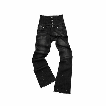 1JINN_STUDIO_Vintage_Washed_High_Waist_Panel_Asymmetrical_Brushed_Women&