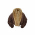 1JINN_STUDIO_Vintage_Workwear_Pleated_Sleeve_Contrast_Fur_Collar_Women&
