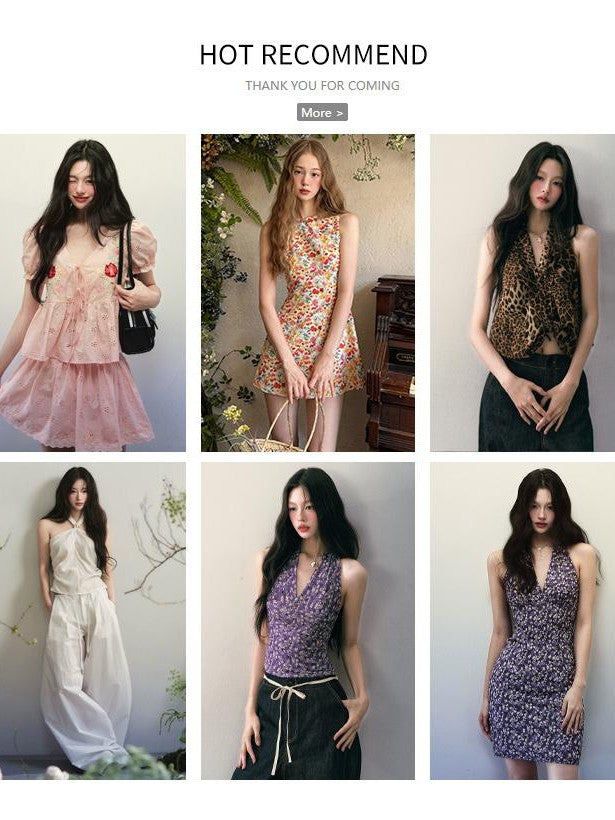 1P STUDIO 3d Floral Print V-neck Flutter Sleeve Women&