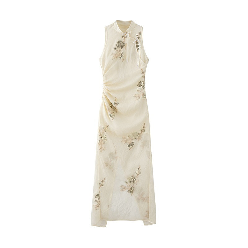 1P_STUDIO_Beige_Sequin_Embroidered_Stand_Collar_Women&