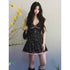 1P_STUDIO_Black_Floral_Pink_Lace_Trim_V-neck_Women&