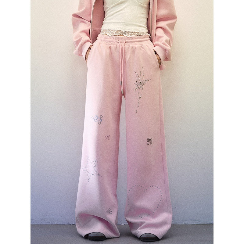1P_STUDIO_Bunny_Ear_Butterfly_Gem_Loose_Hooded_Straight_Pants_Women&