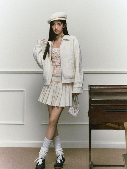 1P STUDIO Chanel Style Bustier And Skirt Two Piece Women&