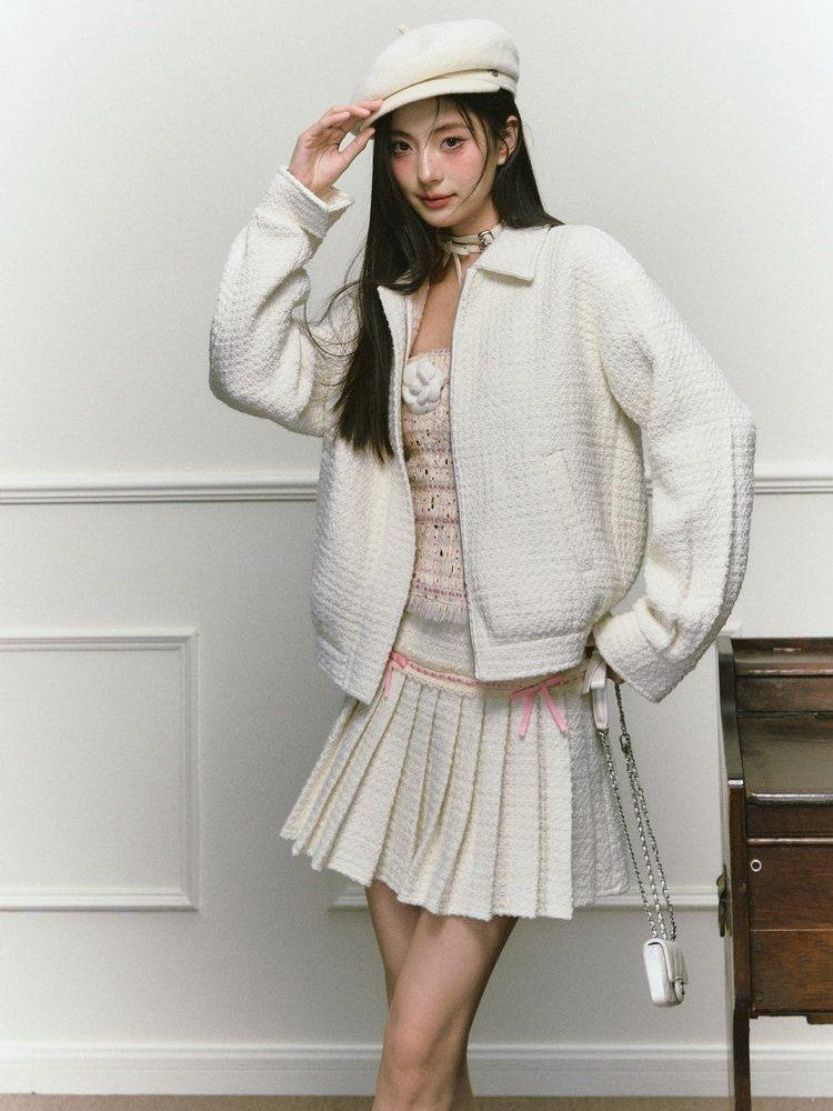 1P STUDIO Chanel Style Bustier And Skirt Two Piece Women&