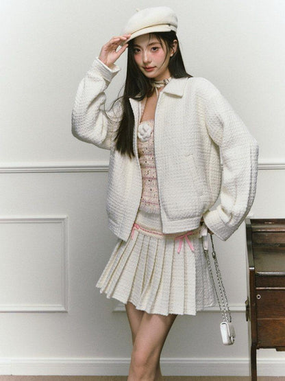 1P STUDIO Chanel Style Bustier And Skirt Two Piece Women&