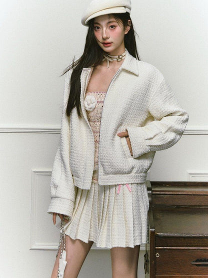 1P STUDIO Chanel Style Bustier And Skirt Two Piece Women&