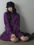 1P STUDIO Cotton Cutout Embroidered Lantern Sleeve Layered Ruffle Women&