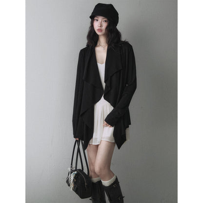1P_STUDIO_Draped_Ruffle_Asymmetric_Buttonless_Women&