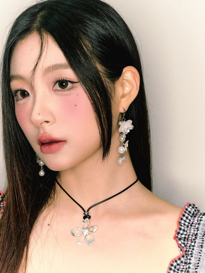 1P STUDIO Ear Garden Pearl Blossom Drop Women&