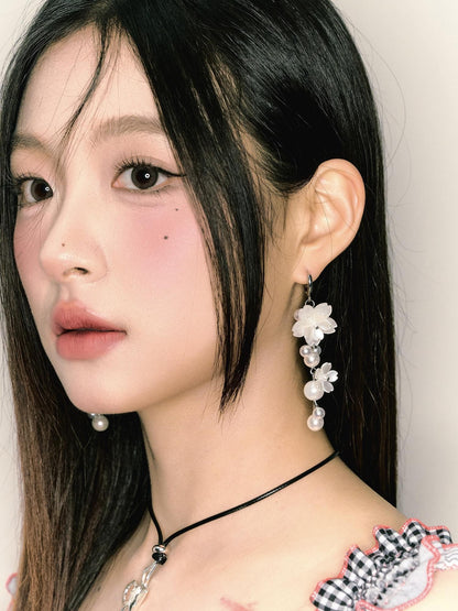 1P STUDIO Ear Garden Pearl Blossom Drop Women&
