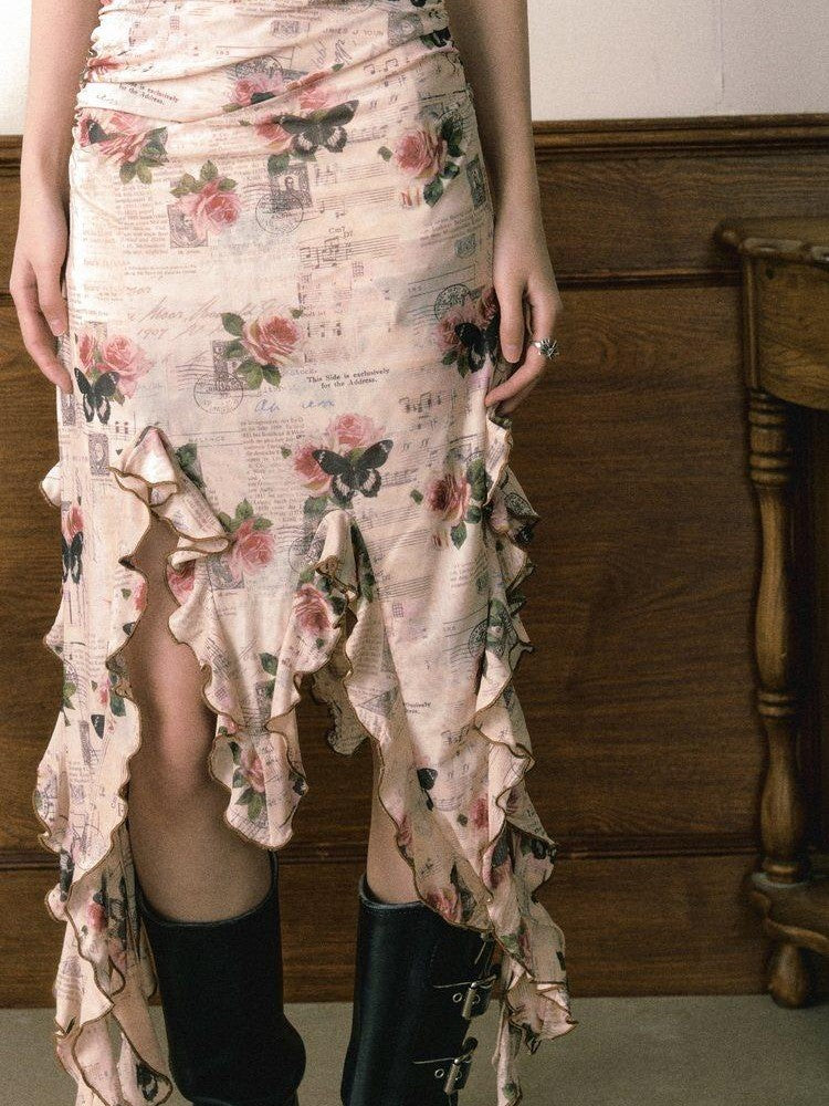 1P STUDIO Editorial Bardot Patchwork Asymmetrical Women&