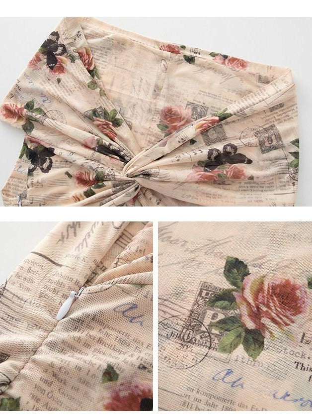 1P STUDIO Editorial Bardot Patchwork Asymmetrical Women&