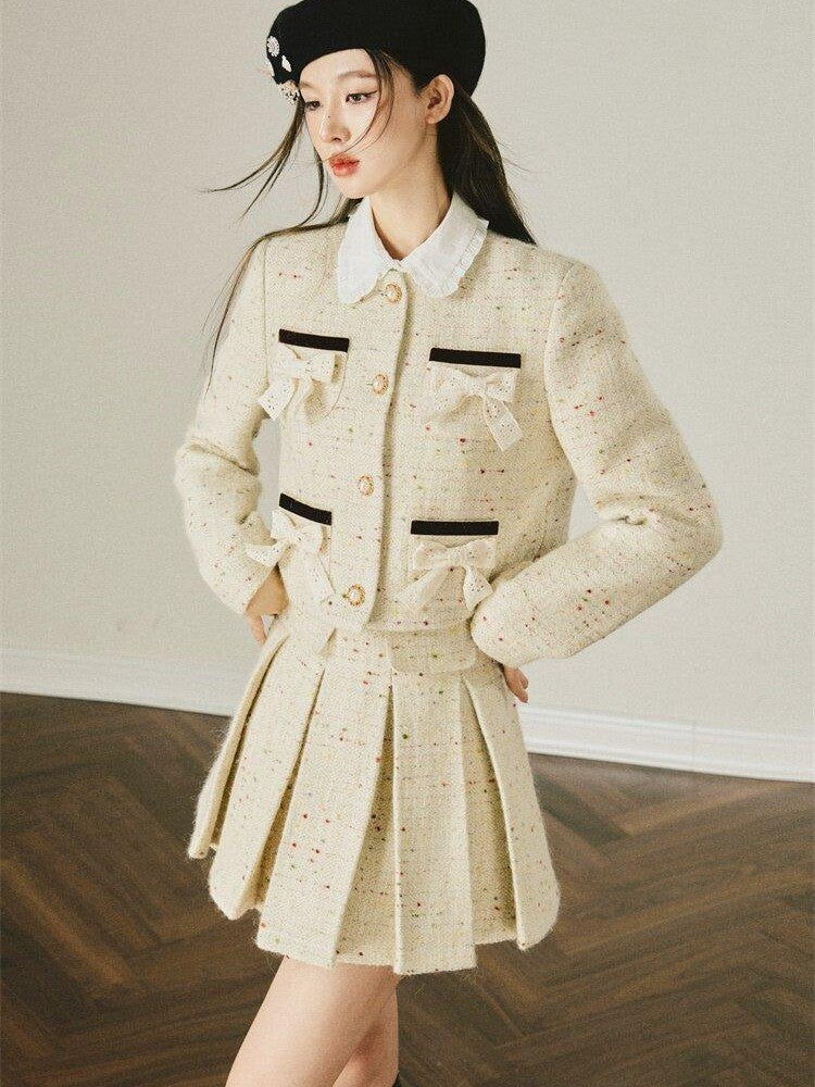 1P STUDIO Elegant Original Boucle Jacket Style Women&