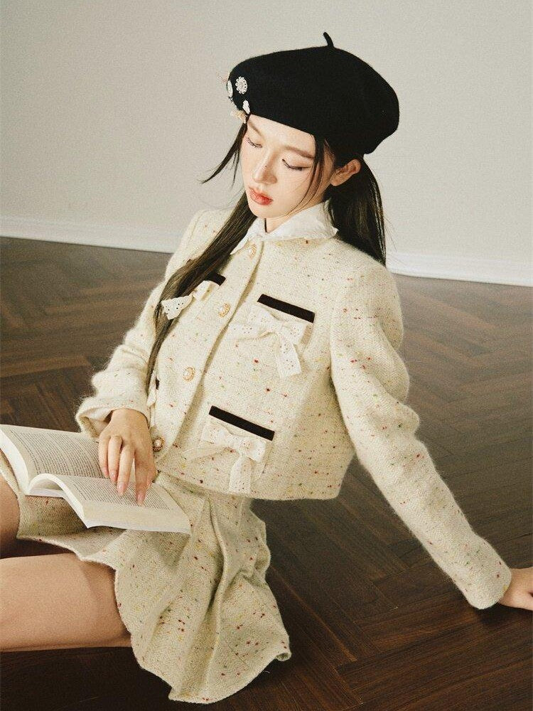 1P STUDIO Elegant Original Boucle Jacket Style Women&