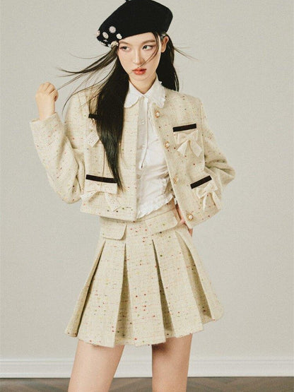 1P STUDIO Elegant Original Boucle Jacket Style Women&