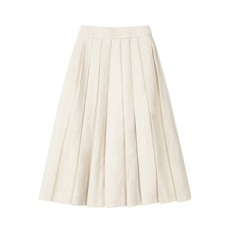 1P_STUDIO_Elegant_Twill_Boucle_Pleated_Women&