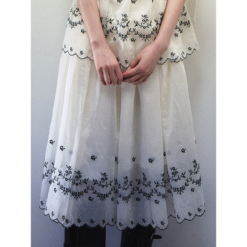 1P_STUDIO_Embroidered_One_Shoulder_Tie_Gathered_Skirt_Women&