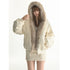 1P_STUDIO_Faux_Fur_Trim_Hooded_Thick_Short_Women&