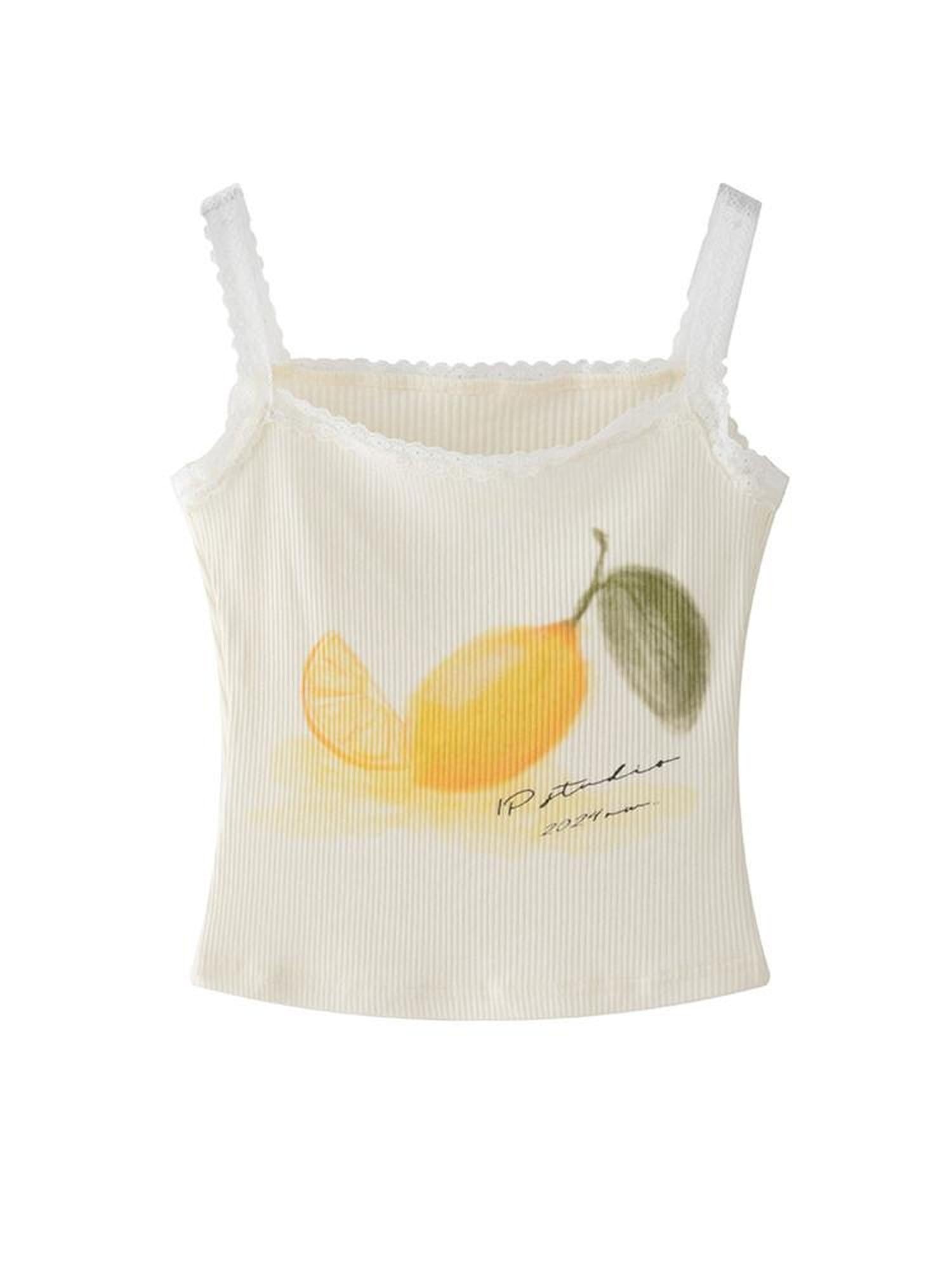 1P STUDIO Floral Rib Knit Tank Faux Two Piece Straight Pants Women&