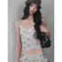 1P_STUDIO_Floral_Ruffle_Hooded_Crop_Top_High_Waist_Tiered_Women&