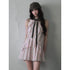 1P_STUDIO_Floral_Ruffle_Tie_Bow_Sleeveless_Shirt_Collar_Women&