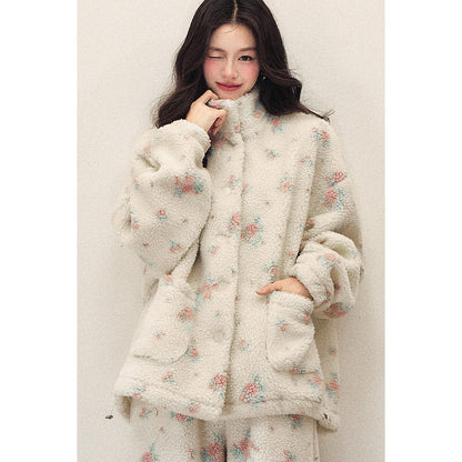 1P_STUDIO_Floral_Stand_Collar_Loose_Women&