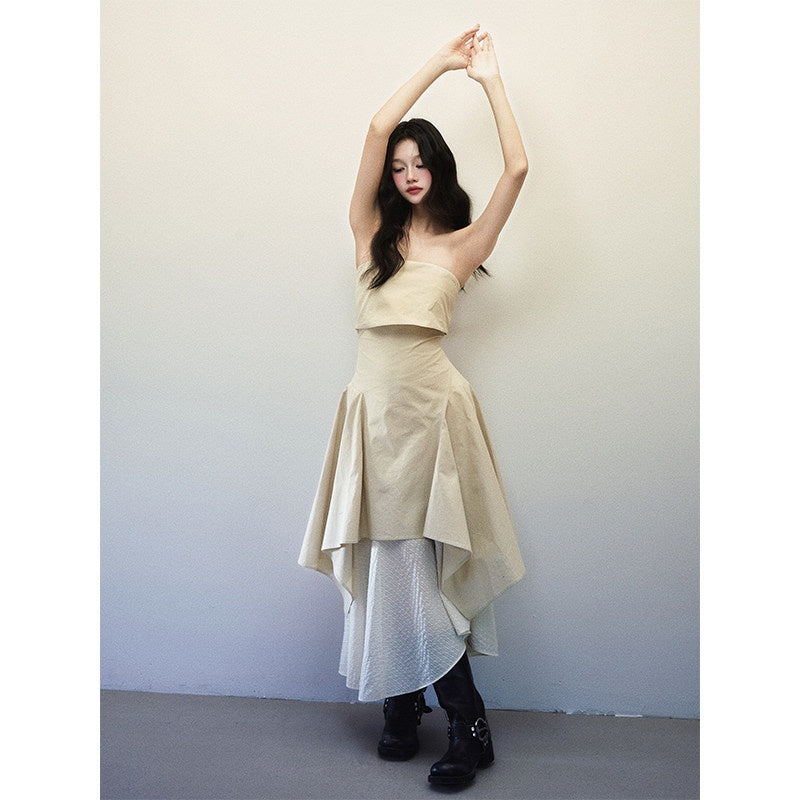 1P_STUDIO_Foldover_Double_Layer_Asymmetric_Spliced_Women&